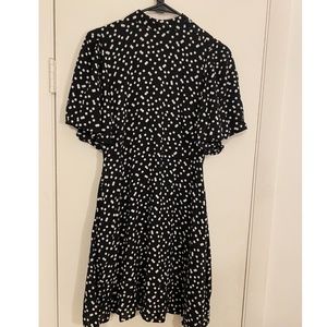 ZARA Black and White Dot Dress